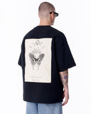Monarch Loop Oversized Black T-Shirt (6)