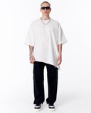 Asymmetrical Oversized White T-shirt (9)