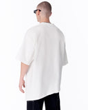 Asymmetrical Oversized White T-shirt (4)