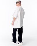 Asymmetrical Oversized White T-shirt (8)