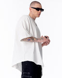 Asymmetrical Oversized White T-shirt (6)