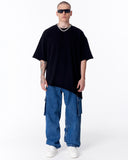Asymmetrical Oversized Black T-Shirt (10)
