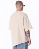 Asymmetrical Oversized Beige T-Shirt (4)