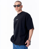 Heritage Fusion Oversized Black T-shirt (10)