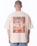 Heritage Fusion Oversized Beige T-shirt