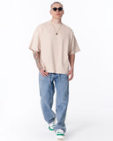 Heritage Fusion Oversized Beige T-shirt (7)