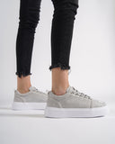 Cercocita Women's Casual Gray Shoes with Crown Camouflage Edition (9)