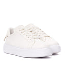 Node High Street Women's Full White Sneakers (4)