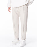 Men's Relax Fit Cream Pants With Steel Chain Detail (2)