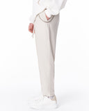 Men's Relax Fit Cream Pants With Steel Chain Detail (3)