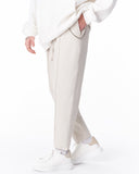 Men's Relax Fit Cream Pants With Steel Chain Detail (7)