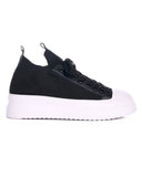 Valento Black and White Knitwear Sneakers