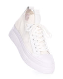 Valento White Knitwear Sneakers (5)