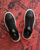 Casual Mesh Leather Sneakers in Black (6)