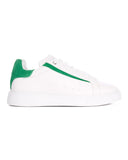 Axino Men's Casual White Sneakers With Green Details (2)