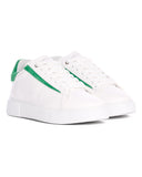 Axino Men's Casual White Sneakers With Green Details (4)