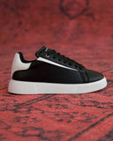 Axino Men's Casual Black Sneakers With White Details (8)