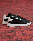 Axino Men's Casual Black Sneakers With White Details (9)