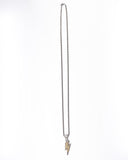 Gold Lightning Bolt Stainless Steel Necklace