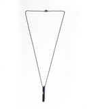 Stainless Steel Black Column Necklace