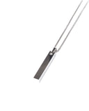 Stainless Steel Metal Color Column Necklace