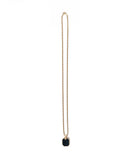 Black Figure Gold Color Stainless Steel Necklace (3)