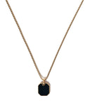 Black Figure Gold Color Stainless Steel Necklace (2)