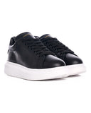 Hype Sole Genuine Leather Black Sneakers (2)