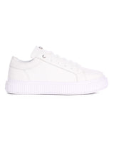 Weiße Casual Sneaker aus Echtleder