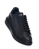 Hype Sole Black Genuine Leather Sneakers (2)