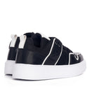 Bulky Black Sneakers With White Line (4)