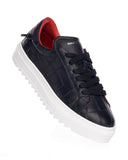 Croco Black Genuine Leather Casual Sneakers (4)