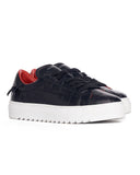 Croco Black Genuine Leather Casual Sneakers (2)