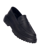 Men's Genuine Leather Classic Black Loafer (4)