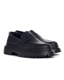 Men's Genuine Leather Classic Black Loafer (2)