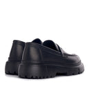 Men's Genuine Leather Classic Black Loafer (3)
