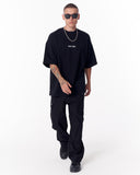 Embroidery Mandala Black Oversized T-shirt (10)