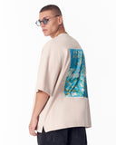 Van Gogh Blossoms Beige Oversized T-shirt (9)