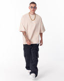Van Gogh Blossoms Beige Oversized T-shirt (8)