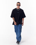 Van Gogh Blossoms Black Oversized T-shirt (8)