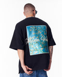 Van Gogh Blossoms Black Oversized T-shirt (10)