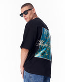 Van Gogh Blossoms Black Oversized T-shirt (9)