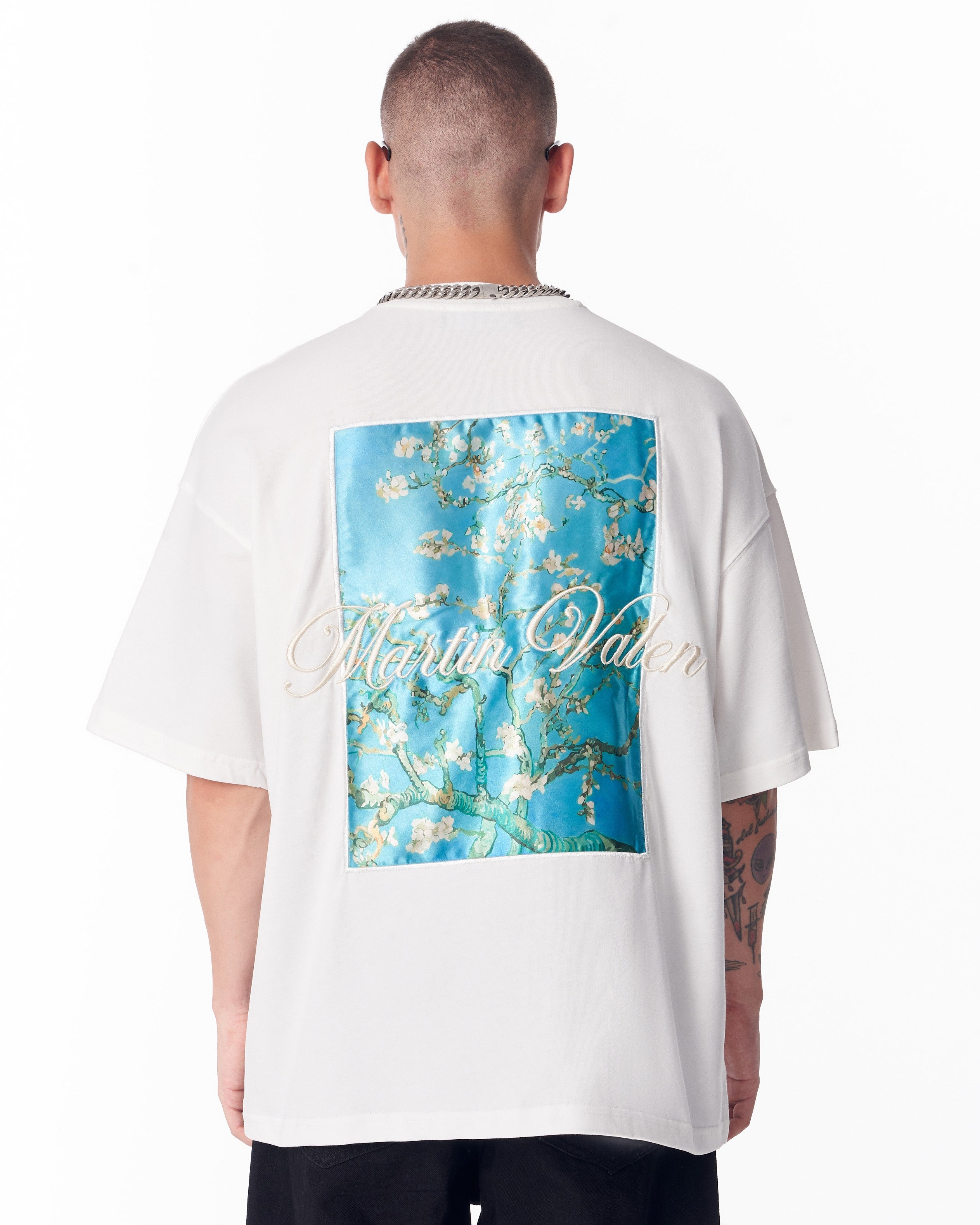 Van Gogh Blossoms Beyaz Oversize T-shirt | Martin Valen