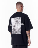 Urban DNA Applique Patch Black T-shirt (4)