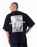 Urban DNA T-shirt Noir avec Patch Appliqué