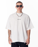 Gothic Depth Applique Patch White Oversized T-shirt (2)