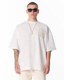 Applique Lace 3D Embroidery T-shirt White (2)