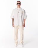 Applique Lace 3D Embroidery T-shirt White (12)