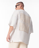 Applique Lace 3D Embroidery T-shirt White