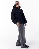 Mandala Shining Print with 3D Embroidery Hoodie Black (10)